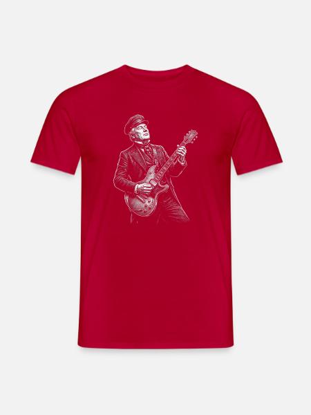 Millard Fillmore Guitar - Men's T-Shirt - red