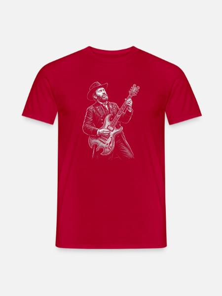 Ulysses S Grant Guitar - Men's T-Shirt - red