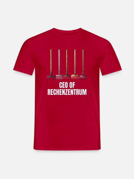 CEO of Rechenzentrum Gärtner Garten Gartenarbeit - Männer T-Shirt - Rot