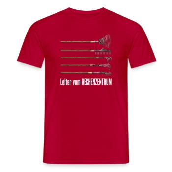 Rechenzentrum Design Gartengeräte Rechen Leiter - Männer T-Shirt - Rot - Vorne - AI Model Male 178 dark (178cm)