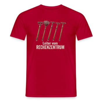 keine Zeit das Rechenzentrum ruft Gartenoutfit - Männer T-Shirt - Rot - Vorne - AI Model Male 178 dark (178cm)