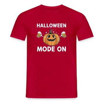 Halloween Mode On Halloween Party Ideas Halloween - Männer T-Shirt - Rot - Vorne - AI Model Male 178 dark (178cm)