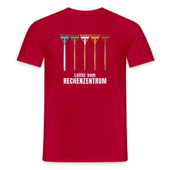Rechenzentrum IT EDV Nerd Computer Shirt Geschenk - Männer T-Shirt - Rot - Vorne - AI Model Male 178 dark (178cm)
