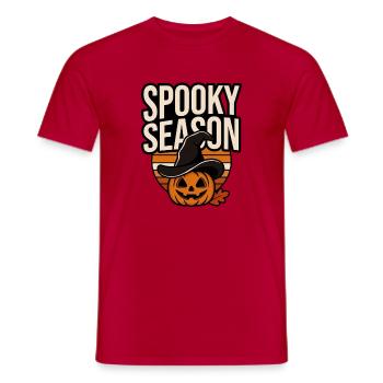 Halloween Pumpkin – Saison Effrayante - T-shirt homme - rouge - Devant - AI Model Male 178 dark (178cm)