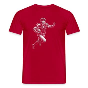 Chester A Arthur American Football  - Männer T-Shirt - Rot - Vorne - AI Model Male 178 dark (178cm)