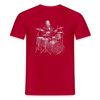 Chester A Arthur Batteur dans l’orchestre - T-shirt homme - rouge - Devant - AI Model Male 178 dark (178cm)