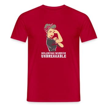 Hautkrebs Melanom - Männer T-Shirt - Rot - Vorne - AI Model Male 178 dark (178cm)