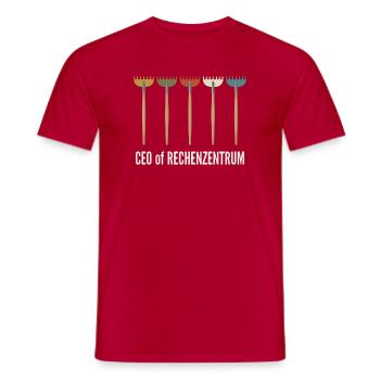 Leiter vom Rechenzentrum Gärtner - Männer T-Shirt - Rot - Vorne - AI Model Male 178 dark (178cm)
