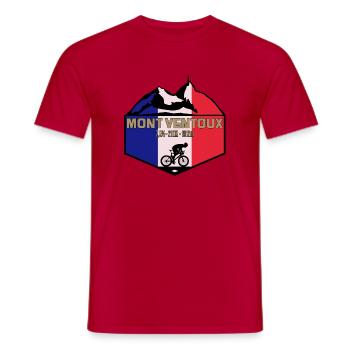 Mount Ventoux Deluxe - Männer T-Shirt - Rot - Vorne - AI Model Male 178 dark (178cm)