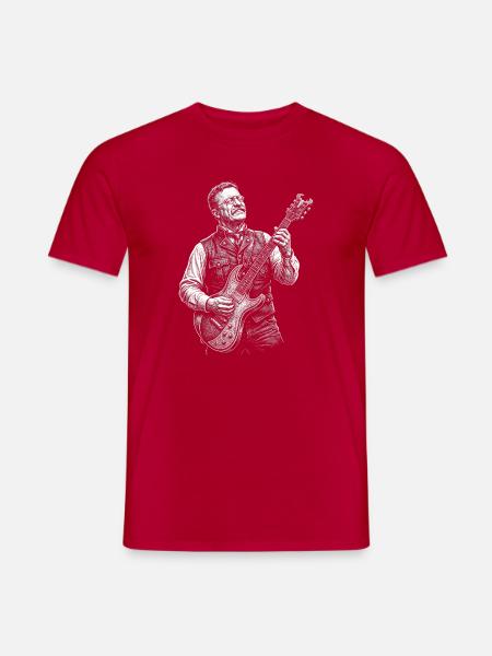 Theodore Roosevelt Taft Gitarre - Männer T-Shirt - Rot