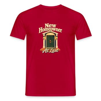 Neuer Hausbesitzer endlich, Erstkäufer Closi - Männer T-Shirt - Rot - Vorne - AI Model Male 178 dark (178cm)
