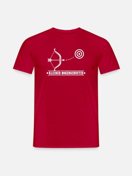 Kleiner Bogenschütze – Bogenschießen Pfeil Bogen - Männer T-Shirt - Rot