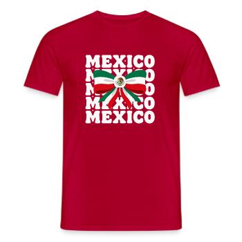 MEXICO Mexikanische Flagge Nationalstolz - Männer T-Shirt - Rot - Vorne - AI Model Male 178 dark (178cm)