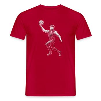 John Quincy Adams Basketball - Männer T-Shirt - Rot - Vorne - AI Model Male 178 dark (178cm)