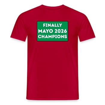 Mayo Champions 2026 - Men's T-Shirt - red - Front - AI Model Male 178 dark (178cm)