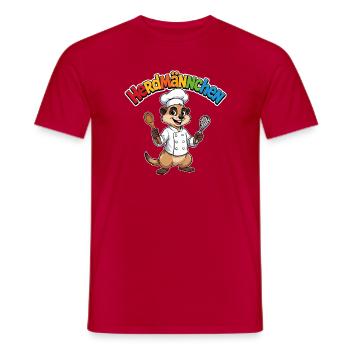 Koch Meerkat - Men's T-Shirt - red - Front - AI Model Male 178 dark (178cm)