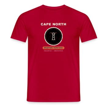 Cape North - Männer T-Shirt - Rot - Vorne - AI Model Male 178 dark (178cm)