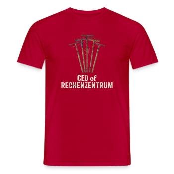 Leiter Vom Rechenzentrum Gartenarbeit Gärtner - Männer T-Shirt - Rot - Vorne - AI Model Male 178 dark (178cm)