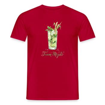 Hen Party Team Mojito Cocktail Bartender - Männer T-Shirt - Rot - Vorne - AI Model Male 178 dark (178cm)