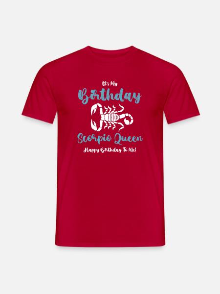 Sternzeichen Skorpion - Männer T-Shirt - Rot