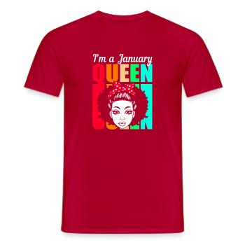 Sternzeichen Wassermann - Männer T-Shirt - Rot - Vorne - AI Model Male 178 dark (178cm)