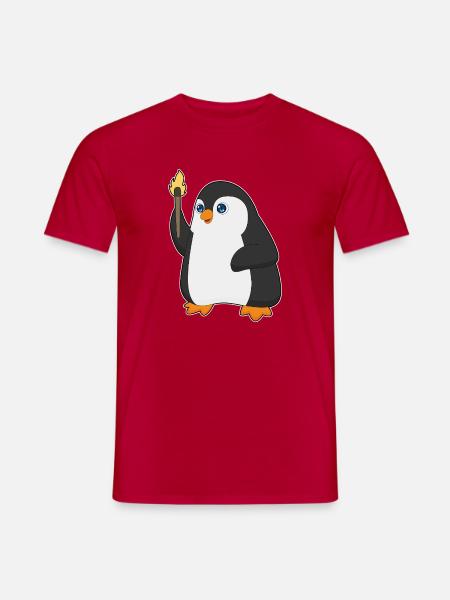Penguin Torch - Men's T-Shirt - red