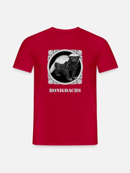 Honigdachs · Bitcoin ist der Honigdachs Shirt - Männer T-Shirt - Rot