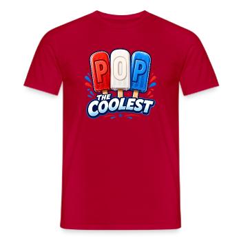 Lustiger Opa, der coolste Papa - Männer T-Shirt - Rot - Vorne - AI Model Male 178 dark (178cm)