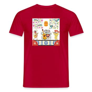 Cinco Mayo Día Muertos Fiesta - Männer T-Shirt - Rot - Vorne - AI Model Male 178 dark (178cm)