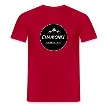 CHAMONIX - T-shirt homme - rouge - Devant - AI Model Male 178 dark (178cm)