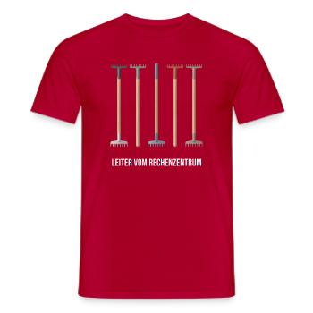 informatiker Programmierer Admin Sprüche Lustig - Männer T-Shirt - Rot - Vorne - AI Model Male 178 dark (178cm)