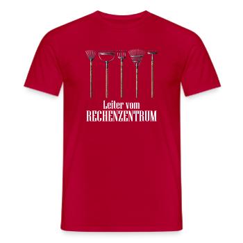 Leiter vom Rechenzentrum Gärtner - Männer T-Shirt - Rot - Vorne - AI Model Male 178 dark (178cm)