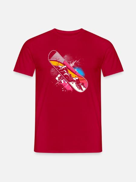 Snowboard Graphics - Men's T-Shirt - red