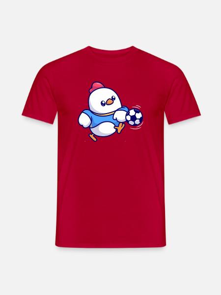 Chick Soccer Kick - Men's T-Shirt - red