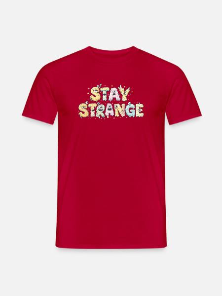Strange Slime Script Textillus - Men's T-Shirt - red