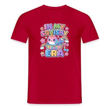 À mon époque fragile, Axolotl Rainbow Kawaii - T-shirt homme - rouge - Devant - AI Model Male 178 dark (178cm)