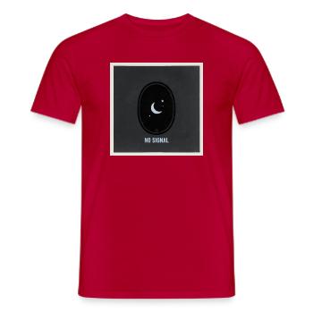 No Signal Dark Portal Streetwear - Men's T-Shirt - red - Front - AI Model Male 178 dark (178cm)