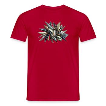 Kaleidoskop Schnittblume - Männer T-Shirt - Rot - Vorne - AI Model Male 178 dark (178cm)