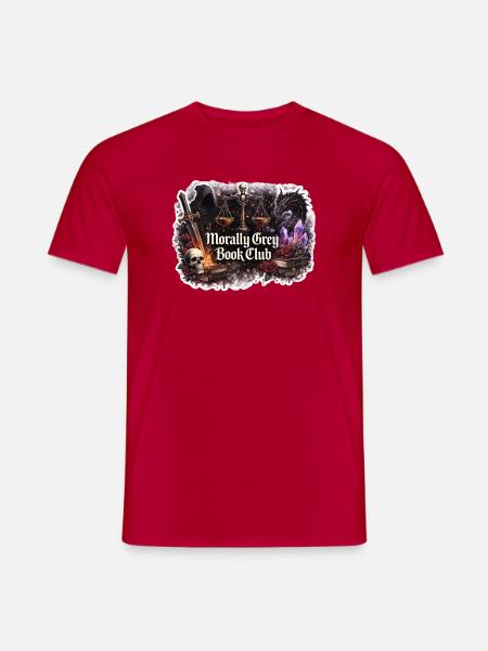 Morally Grey Book Club - Männer T-Shirt - Rot