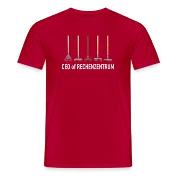Rechenzentrum Gärtner Garten Gartenarbeit - Männer T-Shirt - Rot - Vorne - AI Model Male 178 dark (178cm)