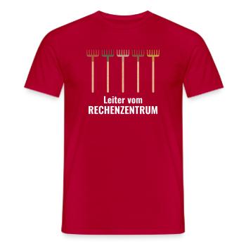 Leiter vom Rechenzentrum Gartenoutfit Gartenarbeit - Männer T-Shirt - Rot - Vorne - AI Model Male 178 dark (178cm)
