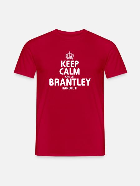 BRANTLEY, regel das. - Männer T-Shirt - Rot