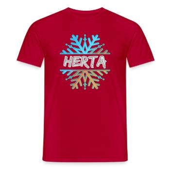 Prénom Herta - T-shirt homme - rouge - Devant - AI Model Male 178 dark (178cm)