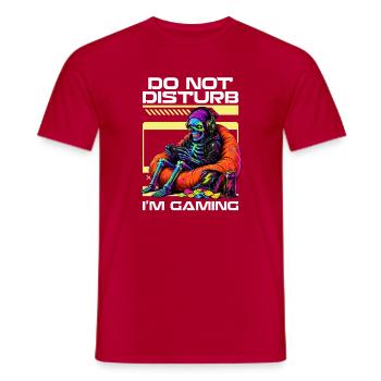 Jeu de Skeleton Gaming Halloween - T-shirt homme - rouge - Devant - AI Model Male 178 dark (178cm)
