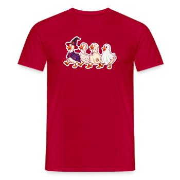 Hexenenten Parade - Männer T-Shirt - Rot - Vorne - AI Model Male 178 dark (178cm)