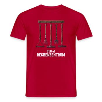 CEO of Rechenzentrum lustige Sprüche Gärtner - Männer T-Shirt - Rot - Vorne - AI Model Male 178 dark (178cm)