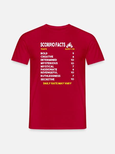 Sternzeichen Skorpion - Männer T-Shirt - Rot