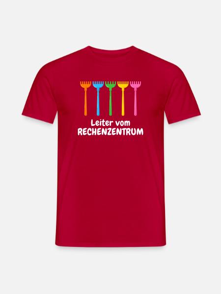Rechenzentrum Gärtner Baumschule Hobbygärtner - Männer T-Shirt - Rot