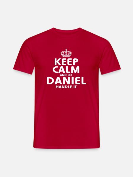DANIEL: Regeln Sie es - Männer T-Shirt - Rot