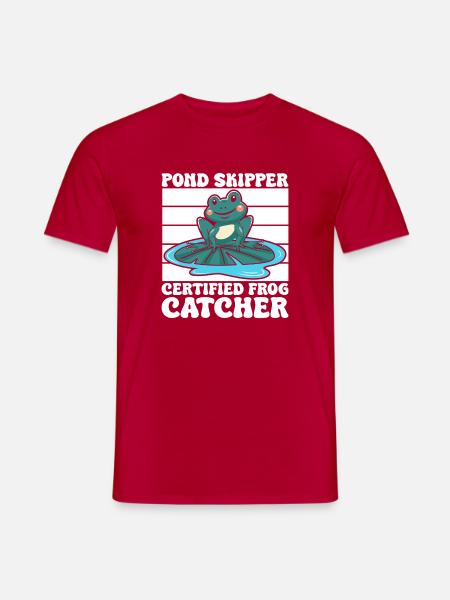 Frog Catcher Pond Skipper Frog - Männer T-Shirt - Rot